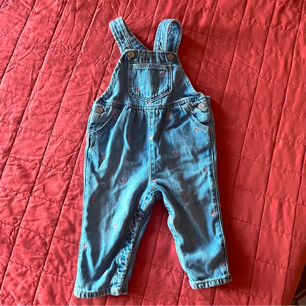 Heart gap overalls